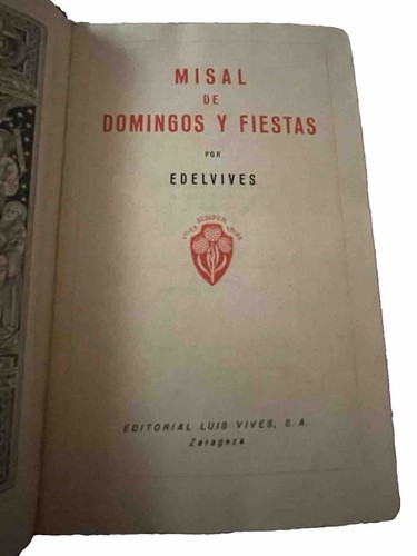 Messbuch edelvives 1963 sonn - 1963, sonn-