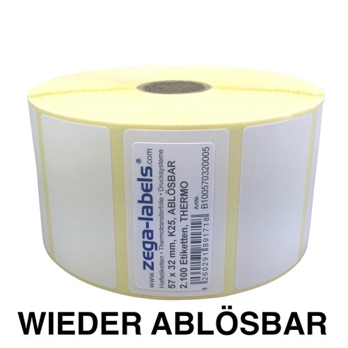 Thermo etiketten rolle - thermo, 57