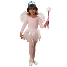 KINDER FEEN KOSTÜM SET / Karneval Mädchen Rock Flügel Tiara Zauberstab 104-128