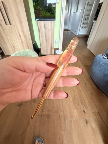 Häkelnadel handgedrechselt