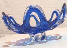 Murano Glas Schale Kobalt blau