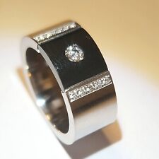 MASSIVER BUNZ PLATINRING BRILANTRING 950 PLATIN