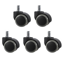 5x Bürostuhl 50mm Rollen Hartboden 11mm Büro Parkett Laminat Schreibtisch Stuhl