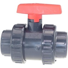 PVC Kugelhahn 2 Wege AK