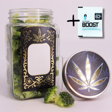 Premium Glas für Kräuter Stash Box Container luftdicht Grow Ernte Aufbewahrung