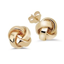 Ohrstecker Knoten Ø 10mm Gold