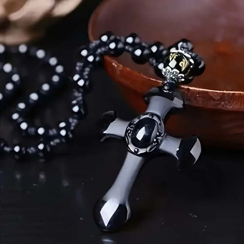 Halskette aus obsidian mit - obsidian,,