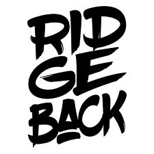 Auto Aufkleber Font RIDGEBACK