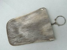 Leder Schlüsseletui Kuhfell Rinderfell Auto Pelz Tasche Glocke Mäppchen Cowhide 