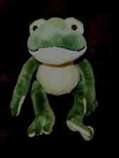 Frosch Teddy Hermann Plüsch grün gelb ca. 28 cm
