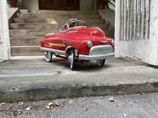 Altes Blech Tretauto Fire Department Feuerwehr Amerika