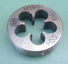 HSS Schneideisen M14x1 6g MF Feingewinde Gewindeschneider Gewindeschneideisen M