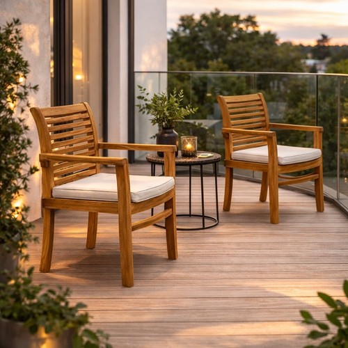 2tlg set teak - 2tlg.,