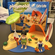 Playmobil City Life Strandurlaub Set 4149 mit OVP Sandburg Surfen Sommer
