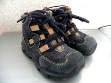 (7)  Elefanten Halbschuh Halbstiefel Jungen Gr. 21 dunkelblau Wildleder  Weite M