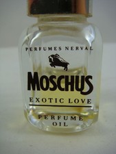 Vintage Parfüm Öl Flacon, Moschus Exotic Love (1980)