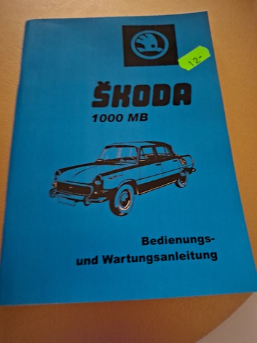 Skoda 1000 bedienung und - 1000, mb,