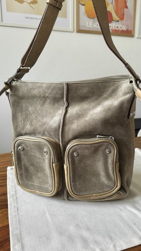 Echtleder tasche khaki - tasche,