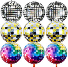 Disco Folienballons 22 Zoll Retro Party Deko 70er 80er Hip Hop Geburtstag