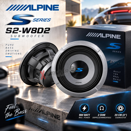 Alpine w8d2 subwoofer 20cm - alpine,