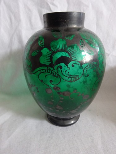 5cm silber overlay - 14,5cm, vase