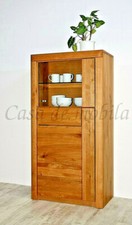 Massivholz Vitrine Wildeiche