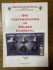 Köln Karneval Festkomitee Festabzeichen 2014 Dreiersatz Orden mit Katalog 2021