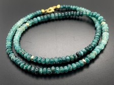 COLLIER  375/- GELBGOLD MIT GRANDIDIERIT & HÄMATIT BEH. SOGNI D'ORO SCHMUCKJAGD