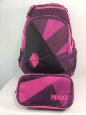 Nitro Stash 29 Liter  Schulrucksack Fragments purple Set 2 Teilig