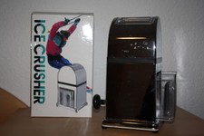 Ice Crusher silber Eismühle mit drehbarer Handkurbel