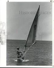 1988 Press Photo Windsurfing