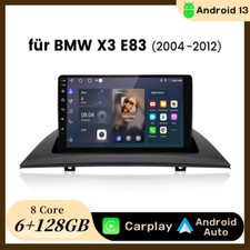 Android 13 Autoradio Für BMW X3 E83 2004-12 Carplay GPS Navi WIFI 4G DAB+ 128GB