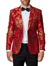 Herren gold brokat paisley - brokat,