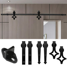 Schiebetürbeschlag Set für Schiebetürsystem Holztür Laufschiene 152-363cm