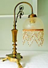 Antike Tischlampe Messing mit