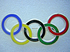 altes großes Abzeichen - Olympiade - Olympia Ringe - Olympische Spiele