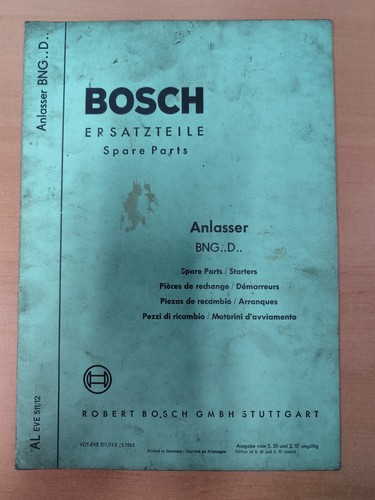 Bosch anlasser bng - bosch, d