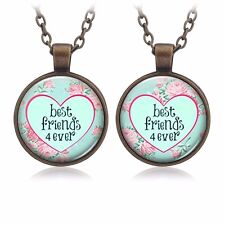2tl Kette Freundin Best Friends Freundschaftskette Halskette Schmuck Vintage M29