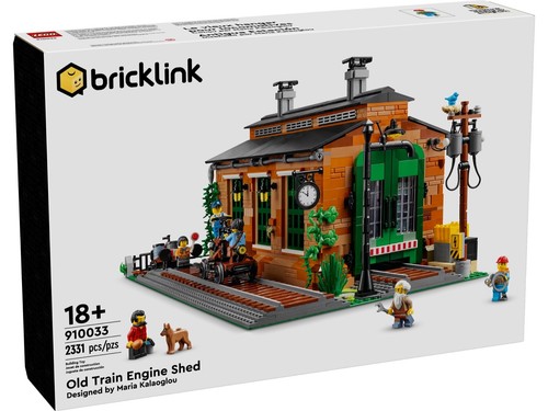 Lego old train engine shed - lego,