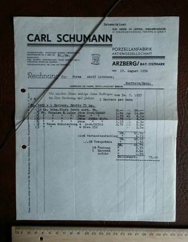 Carl schumann porzellan - schumann,