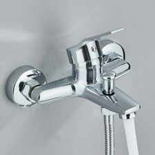 Chrom Badewannenarmatur Duschset Wasserhahn Badewanne Mischbatterie Badarmatur