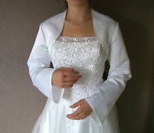 AUSVERKAUF Jacke 34 36 38 Brautjacke weiß ivory Bolero zum Brautkleid neu