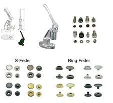 Knopfpresse, Druckknöpfe, Messing, nickel-frei, Druckknopf Werkzeug, Zange