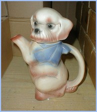 Porzellan Figur Kanne Figurenkanne Teekanne Sammelkanne Hund cp002-20