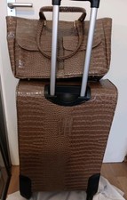 BRIC'S TROLLEY Italien Gebraucht MIT BUsinesstasche Brau MIT einem  STAUBBEUTEL