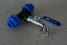 IBC Wassertank Verbinder PE Rohr 25mm und 32mm mit Kugelauslaufhahn 3/4" - 1" 