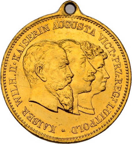 Medaille wilhelm augusta - medaille,