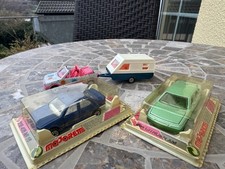 Majorette Konvolut Peugeot 206 Cabrio m. Anhänger, Peugeot 405 MI16, XM