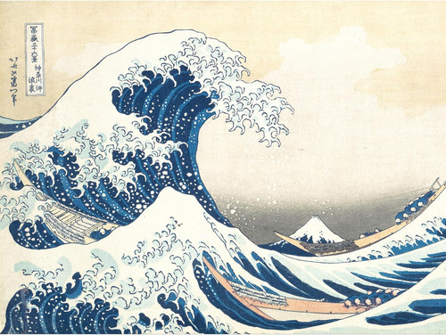 Hokusai great wave off - hokusai,