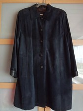 Vicktor Sanjuan, schöner Veloursleder  Mantel, blau, SWINGER, Gr.L